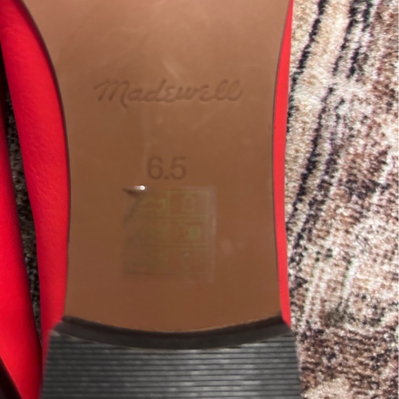 Madewell The Ruth Ballet Flat Women's Size 6.5 Wild Poppy Red NEW - Picture 10 of 10